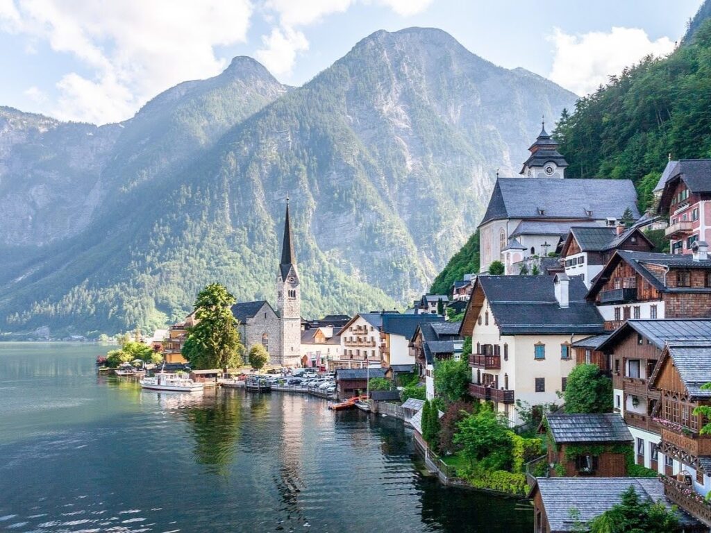 célèbre point de vue sur Hallstatt