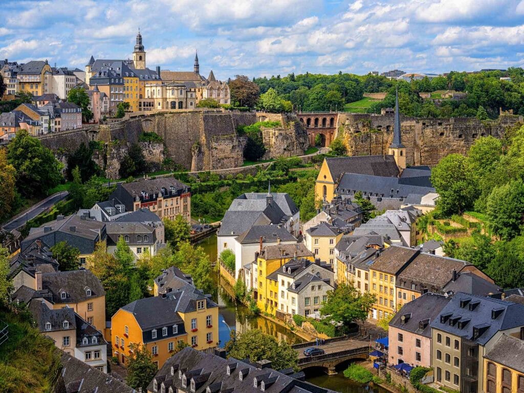 vue sur la vieille ville de Luxembourg