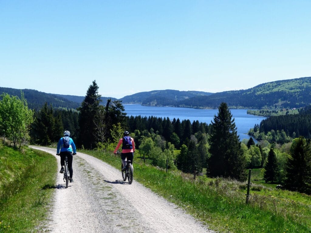 A couple of bikers in the Black Forest