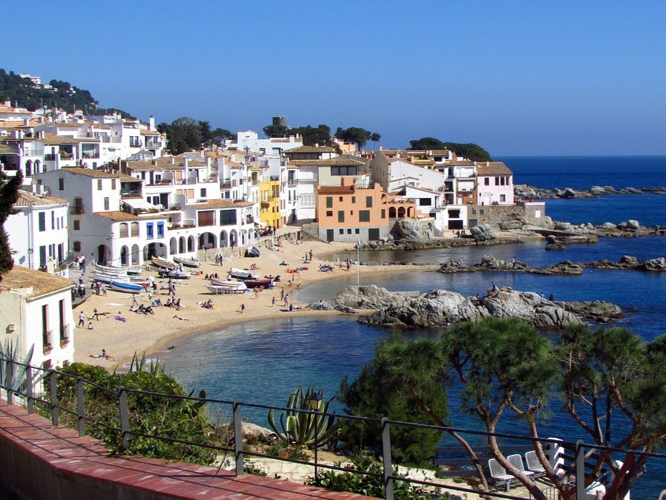 vue sur la plage de Calella de Palafrugell