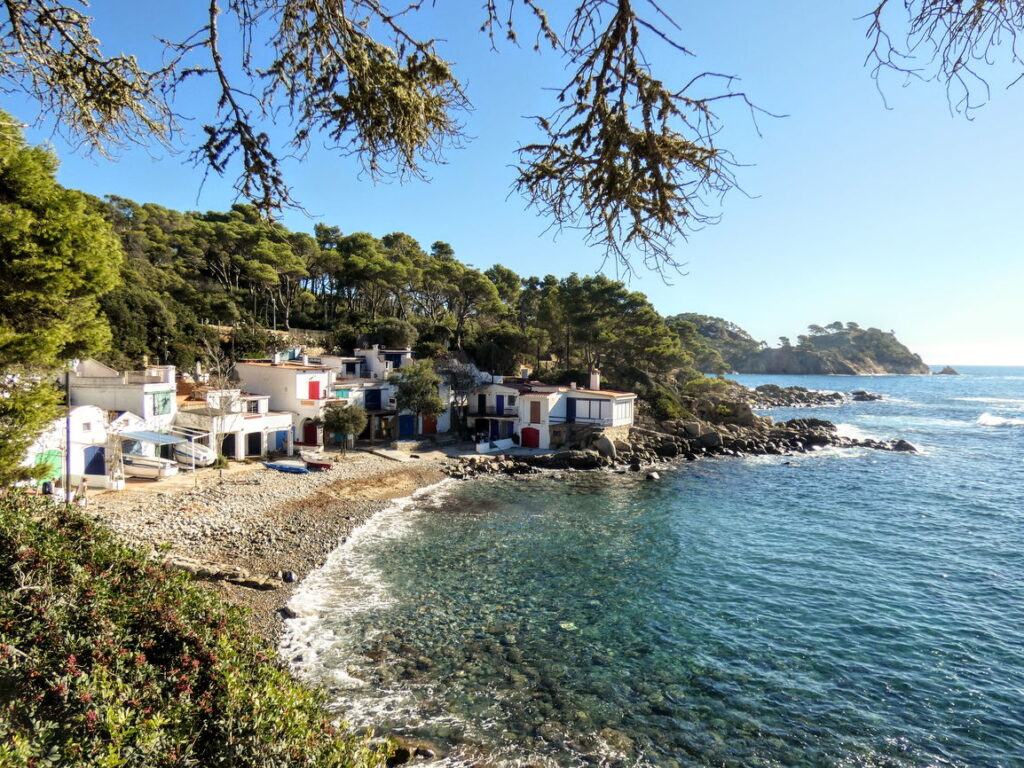 vue sur la plage de Castell