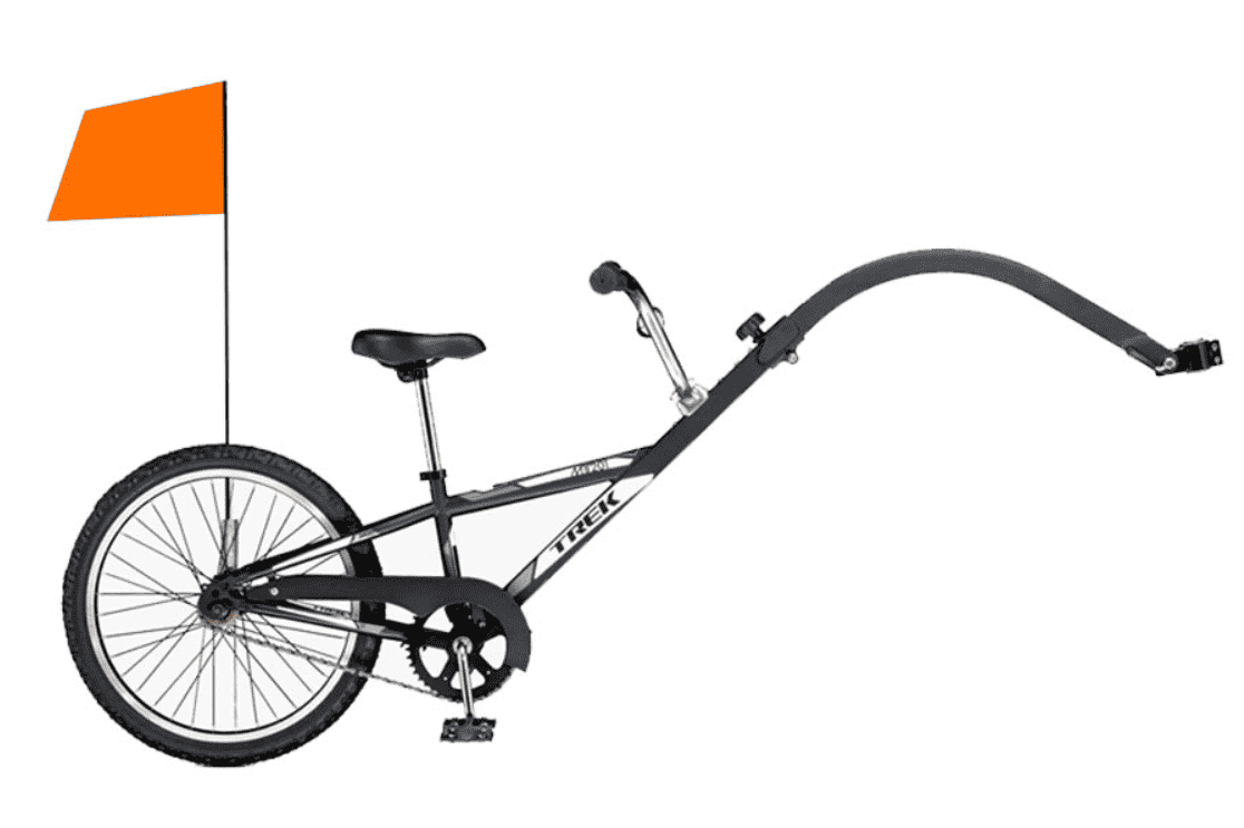 vélo suiveur - tag-a-long - exemple