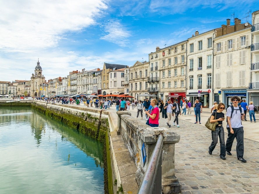 vue sur le port piétonnier de la Rochelle