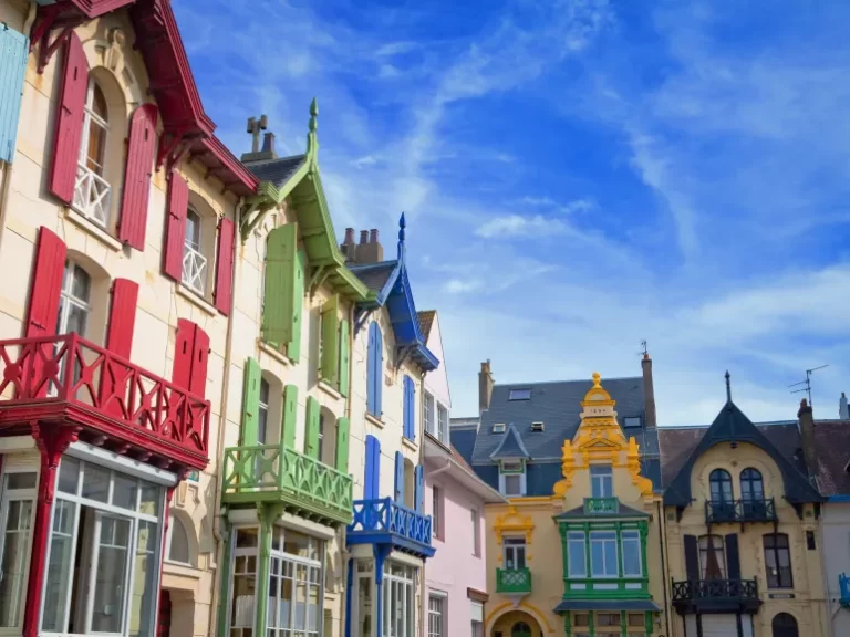 quelques maisons colorées à Wimereux
